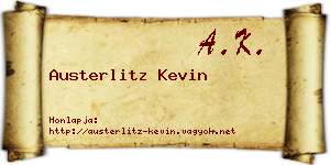 Austerlitz Kevin névjegykártya